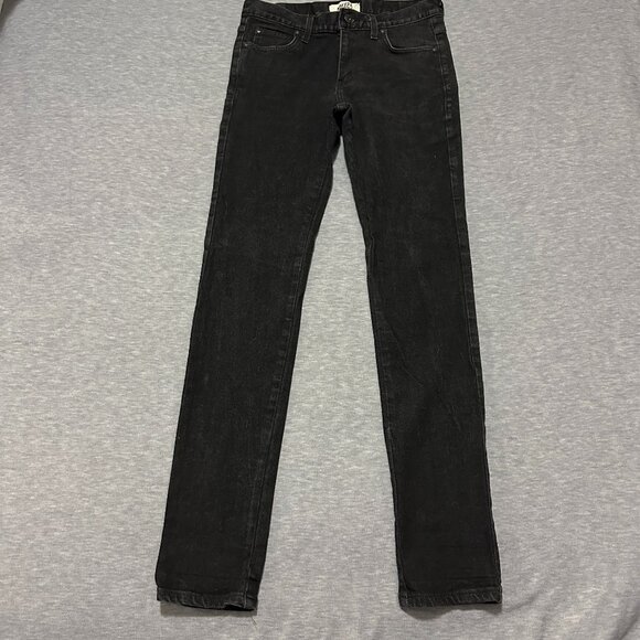 Naked & Famous Denim Jeans Mens 30x32 Black Stretch Super Guy Dark Wash - Picture 1 of 15